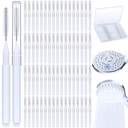 MAPVOLUT 70-Piece Heavy Duty Shower Head Cleaning Brush Set - Professional Grade Bristles for Deep Cleaning Small Holes, Gaps, and Clogs - Durable & Portable Cleaning Tool Kit Avelisse