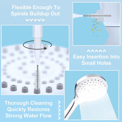 MAPVOLUT 70-Piece Heavy Duty Shower Head Cleaning Brush Set - Professional Grade Bristles for Deep Cleaning Small Holes, Gaps, and Clogs - Durable & Portable Cleaning Tool Kit Avelisse