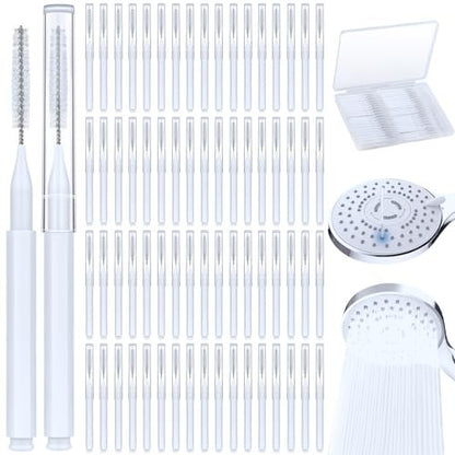 MAPVOLUT 70-Piece Heavy Duty Shower Head Cleaning Brush Set - Professional Grade Bristles for Deep Cleaning Small Holes, Gaps, and Clogs - Durable & Portable Cleaning Tool Kit Avelisse