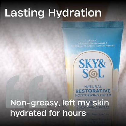 Sky and Sol Everything Cream - 100% Grass Fed Beef Tallow Moisturizer for Face and Body | Day & Night Skincare | Safe Natural Ingredients | All Skin Types | 3 oz Avelisse