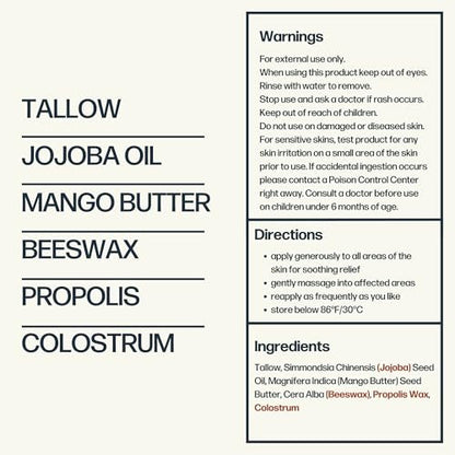 Sky and Sol Everything Cream - 100% Grass Fed Beef Tallow Moisturizer for Face and Body | Day & Night Skincare | Safe Natural Ingredients | All Skin Types | 3 oz Avelisse