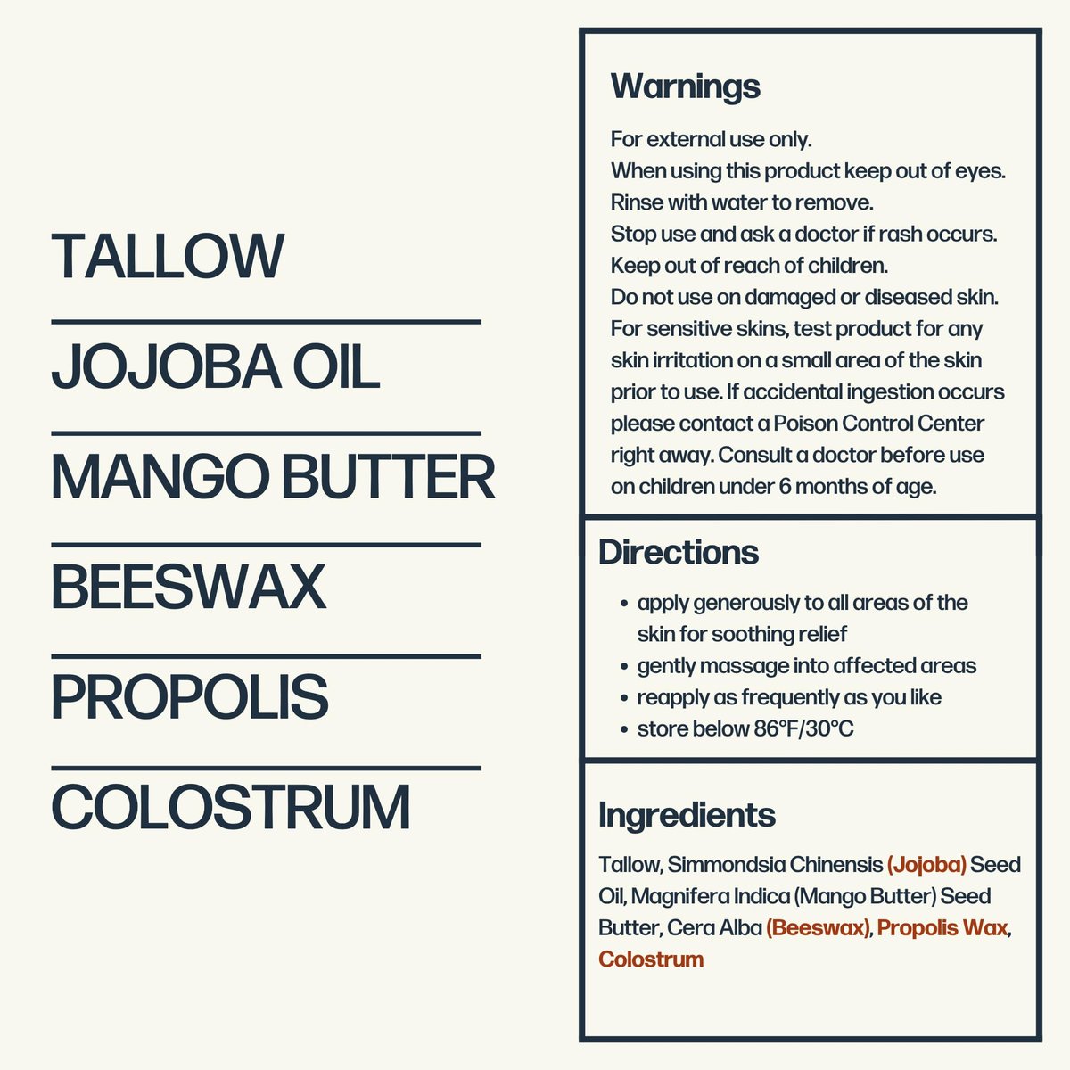 Sky and Sol Everything Cream - 100% Grass Fed Beef Tallow Moisturizer for Face and Body | Day & Night Skincare | Safe Natural Ingredients | All Skin Types | 3 oz Avelisse