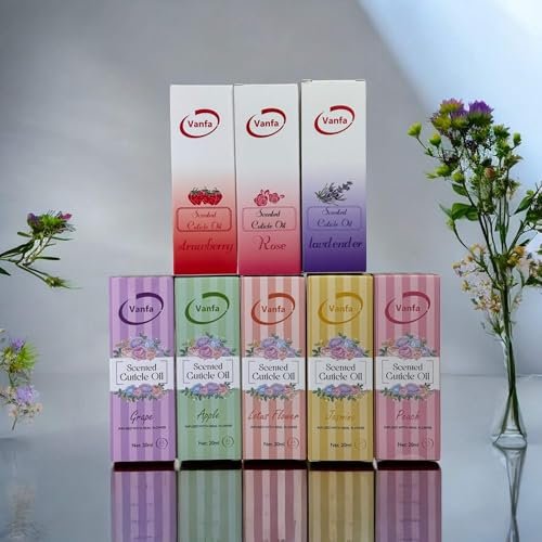 Vanfa Cuticle Oil Infused with Real Flower - Strawberry Scent, 0.42 Oz - Nourishing Cuticle Treatment for Healthy Nails - görsel 12