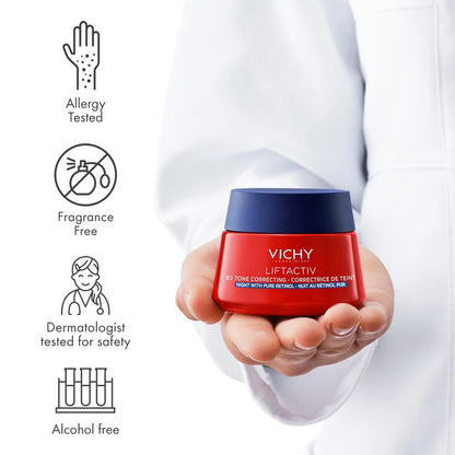 VICHY Liftactiv B3 Tone Correcting Night Cream – 4% Niacinamide + 0.15% Pure Retinol – Anti-Aging Face Cream to Even Skin Tone, Fade Dark Spots & Smooth Wrinkles – Minimizes Risk of Irritation Avelisse