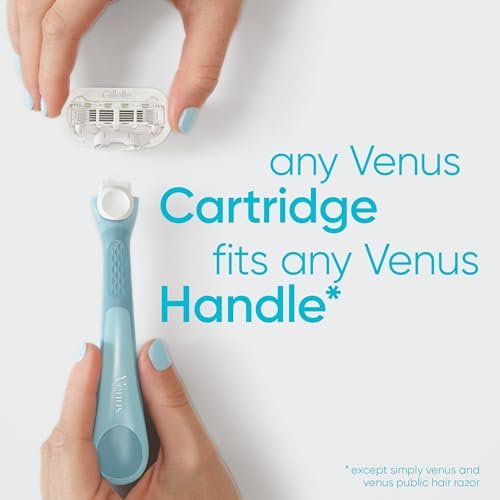 Gillette Venus Extra Smooth Razor for Women - 1 Handle + 4 Refills, 5-Blade, Ergonomic No-Slip Gel Handle & Shower Holder - görsel 16