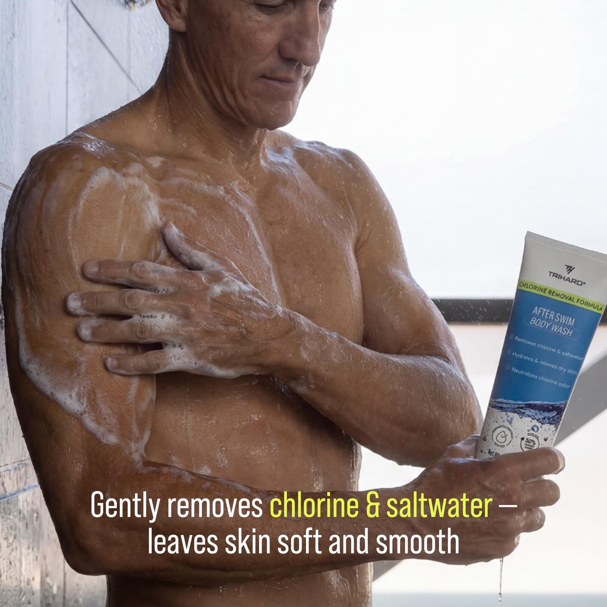 TRIHARD Chlorine Removal Body Wash and Lotion Set – Pre & Post Swim Skin Protection for Sensitive Skin Avelisse