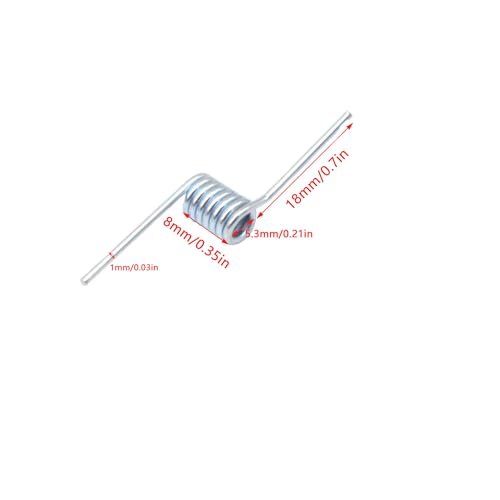 ArrErr 8 Set Hair Claw Clip Spring Replacement with Central Axle Rod for Large Medium Claw Clips Hairpin Square Rectangle Butterfly Jaw Clamp Repair Parts - görsel 4
