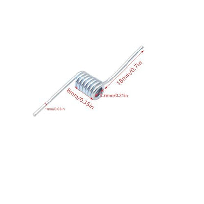 ArrErr 8 Set Hair Claw Clip Spring Replacement with Central Axle Rod for Large Medium Claw Clips Hairpin Square Rectangle Butterfly Jaw Clamp Repair Parts