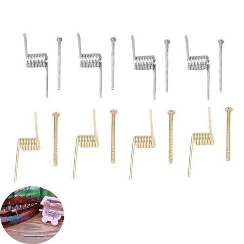 ArrErr 8 Set Hair Claw Clip Spring Replacement with Central Axle Rod for Large Medium Claw Clips Hairpin Square Rectangle Butterfly Jaw Clamp Repair Parts - görsel 2