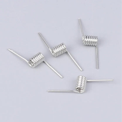 ArrErr 8 Set Hair Claw Clip Spring Replacement with Central Axle Rod for Large Medium Claw Clips Hairpin Square Rectangle Butterfly Jaw Clamp Repair Parts