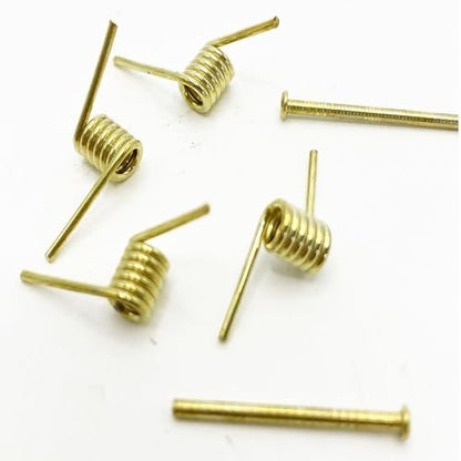 ArrErr 8 Set Hair Claw Clip Spring Replacement with Central Axle Rod for Large Medium Claw Clips Hairpin Square Rectangle Butterfly Jaw Clamp Repair Parts