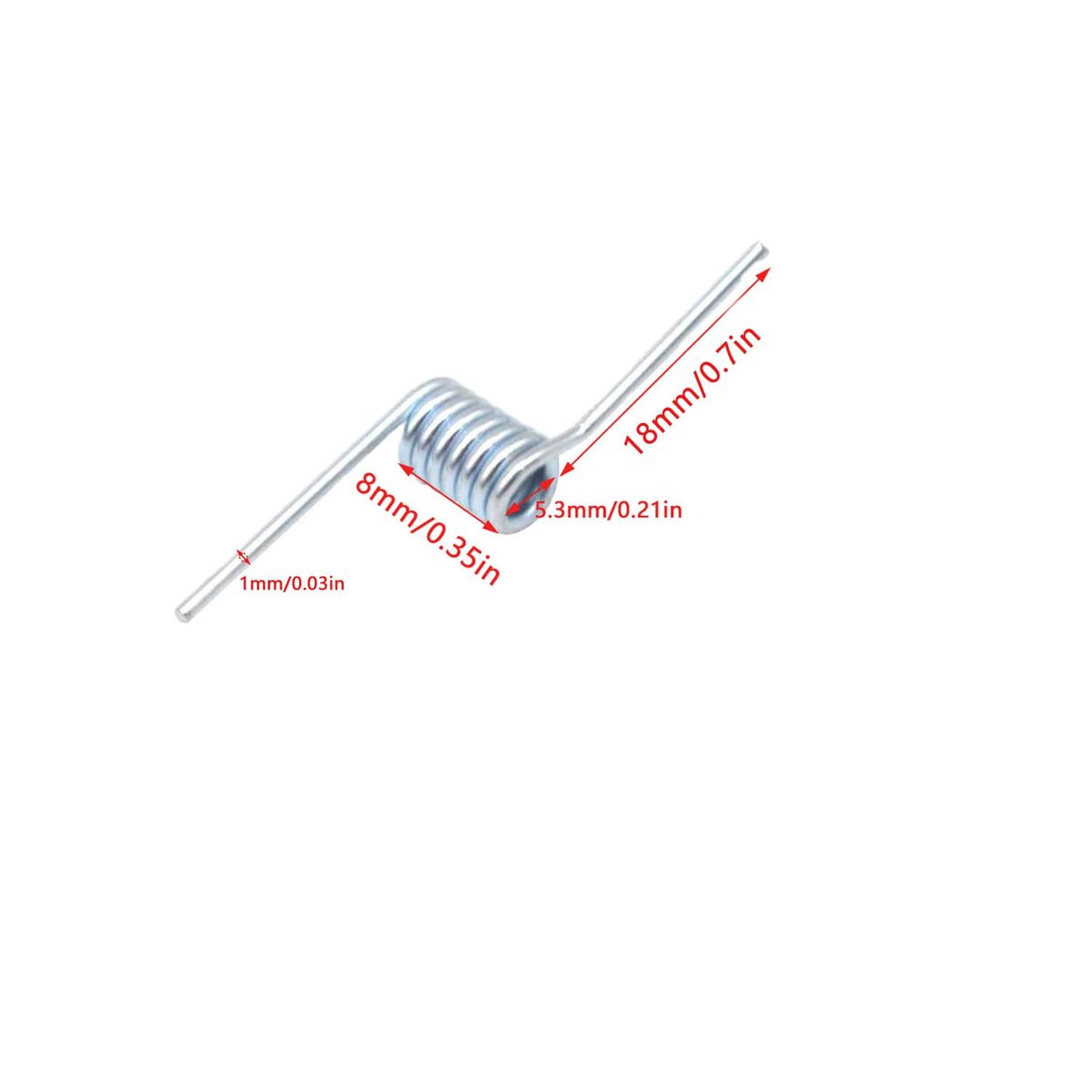ArrErr 8 Set Hair Claw Clip Spring Replacement with Central Axle Rod for Large Medium Claw Clips Hairpin Square Rectangle Butterfly Jaw Clamp Repair Parts - görsel 3