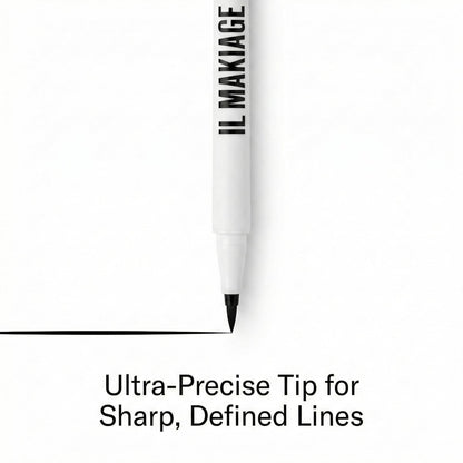 Il Makiage Black Card Waterproof Liquid Eyeliner - Black - 0.05 FL OZ Avelisse