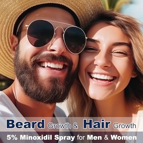5% Minoxidil for Men and Women Hair Growth Spray - Effective Hair Regrowth Treatment for Thinning Hair and Beard (Pack of 2) - görsel 14