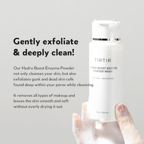 TIRTIR Hydro Boost Enzyme Cleansing Powder - Gentle Exfoliating Face Wash, 2.64 oz - görsel 10