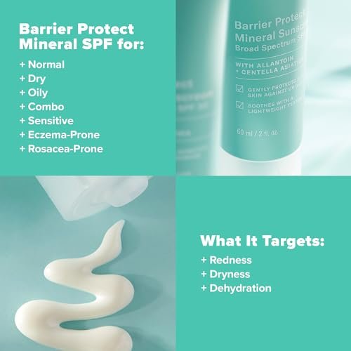 Paula's Choice CALM Barrier Protect Mineral Sunscreen SPF 30 for Sensitive, Rosacea & Eczema-Prone Skin - 2 oz Avelisse
