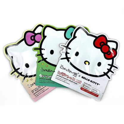 The Crème Shop x Hello Kitty Daily Skinsuperstars Skincare Set - Korean Skincare Set with Face Mask Sheets & Under Eye Patches (6pc)