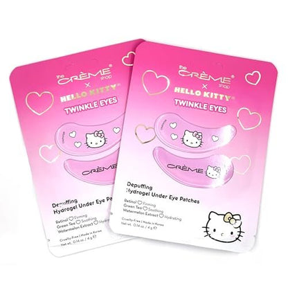 The Crème Shop x Hello Kitty Daily Skinsuperstars Skincare Set - Korean Skincare Set with Face Mask Sheets & Under Eye Patches (6pc)