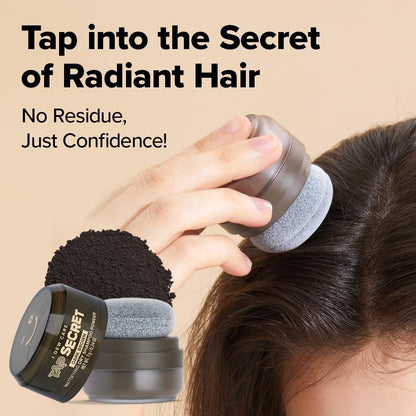 I DEW CARE Biotin Clarifying Dry Shampoo - Tap Secret Dark Brown | Strengthening & Volumizing, Refillable, Non-Aerosol, Travel Size, Brunette, Korean Ginseng, 0.24 Oz Avelisse