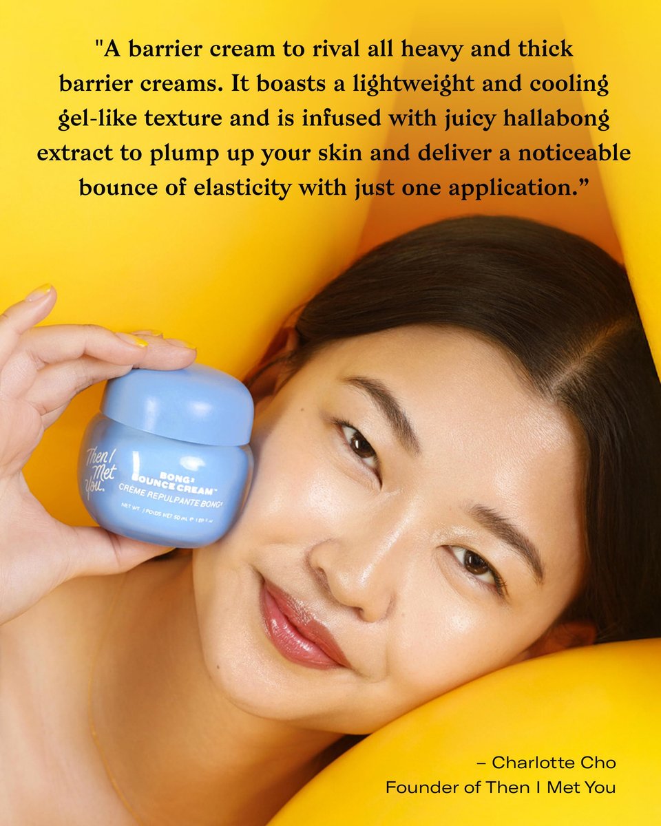 Then I Met You Bong² Bounce Cream - Lightweight Gel Barrier Moisturizer with Omega-3 & Ceramides for Oily Skin, Allure Best of Beauty 2025, 1.69 oz Avelisse