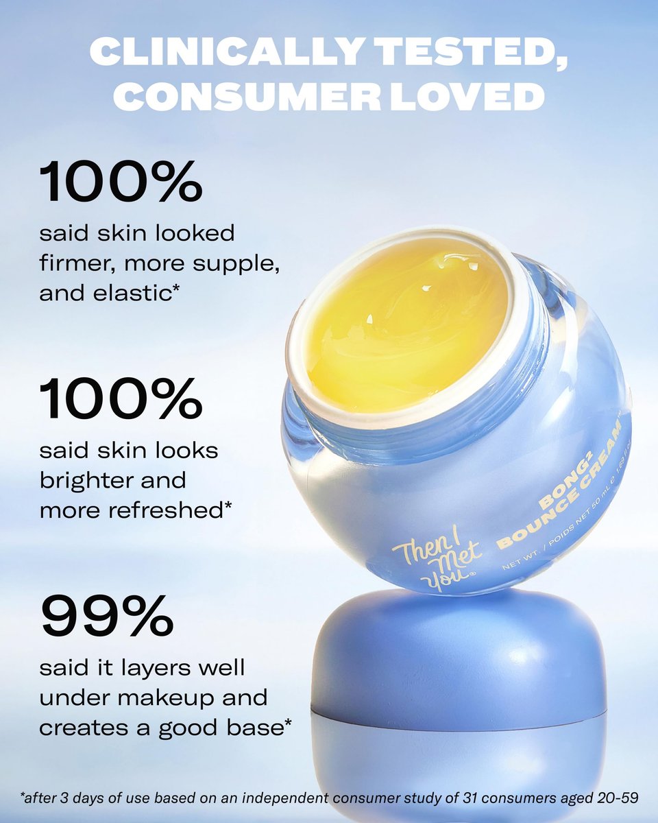 Then I Met You Bong² Bounce Cream - Lightweight Gel Barrier Moisturizer with Omega-3 & Ceramides for Oily Skin, Allure Best of Beauty 2025, 1.69 oz Avelisse