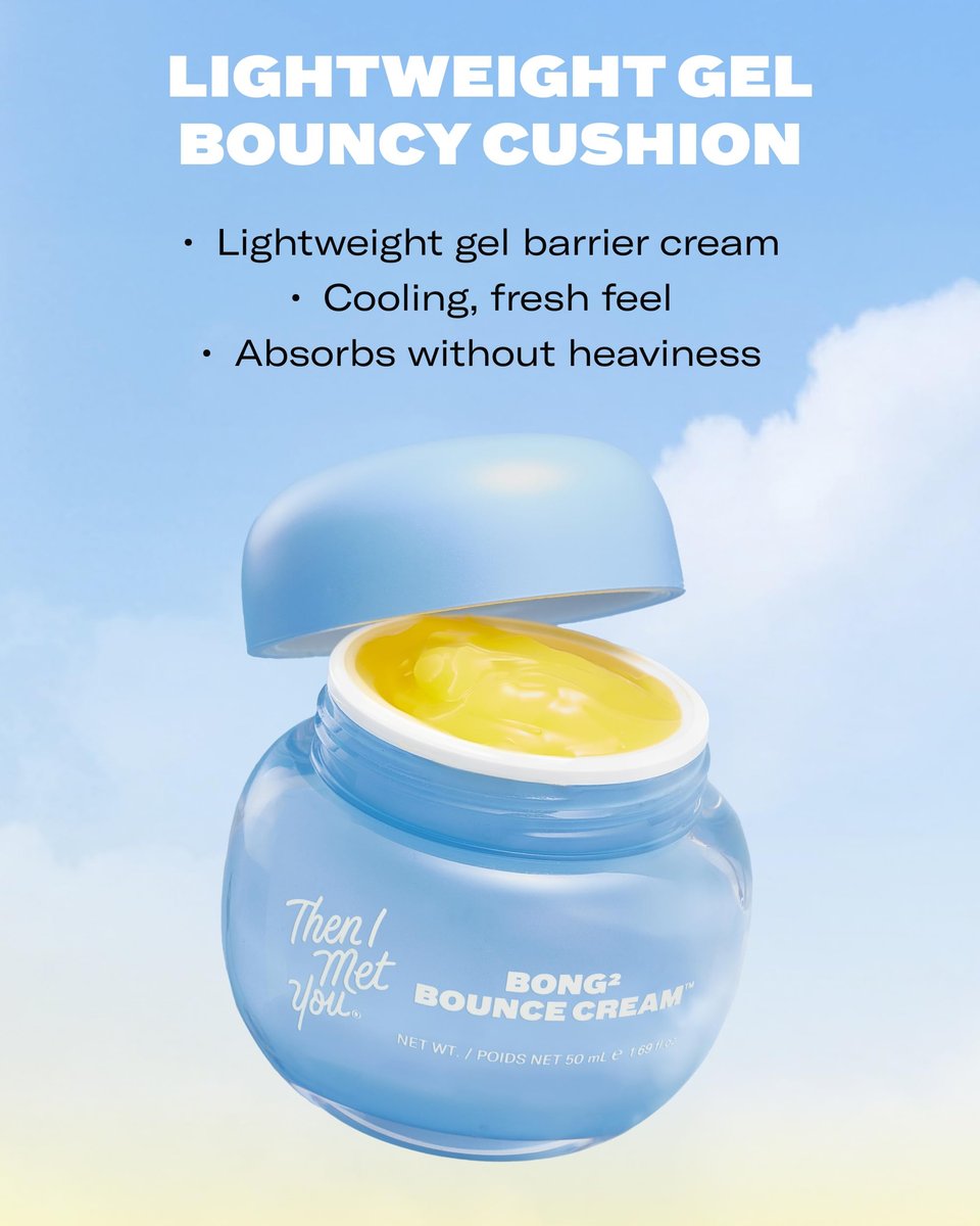 Then I Met You Bong² Bounce Cream - Lightweight Gel Barrier Moisturizer with Omega-3 & Ceramides for Oily Skin, Allure Best of Beauty 2025, 1.69 oz Avelisse