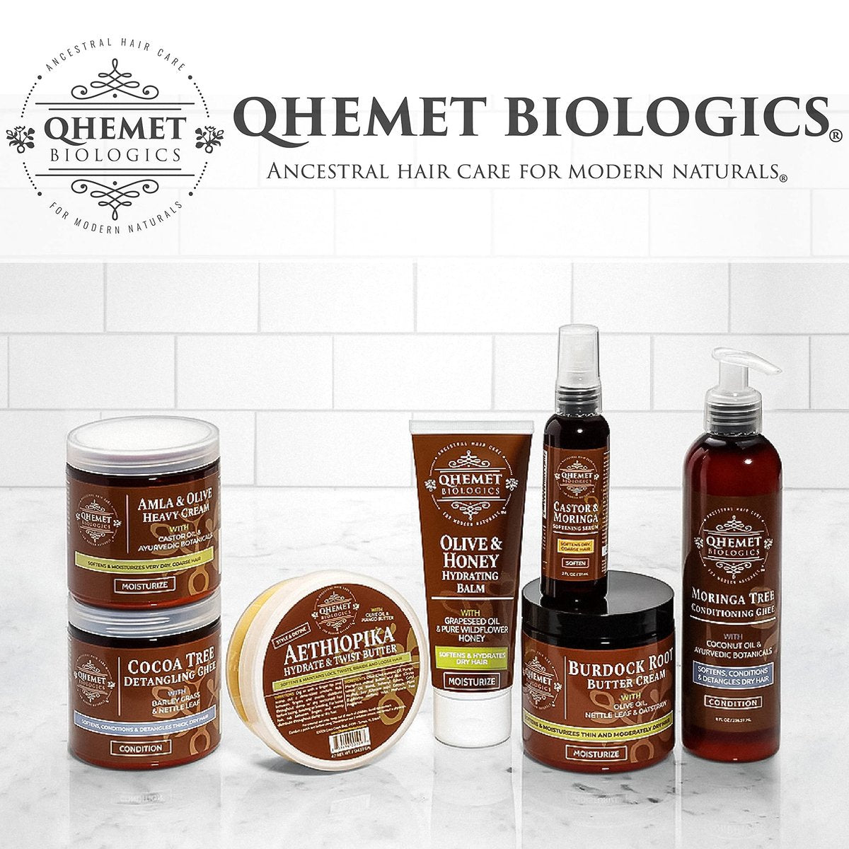 Qhemet Biologics MSM + Rosemary Scalp Nutrients Balm | Food for Hair Growth | MSM, Rosemary, Bhringraj, Castor Oil & Coconut Oil | For Dry Scalp, Thinning & Slow Growth | Vegan (4 oz) Avelisse