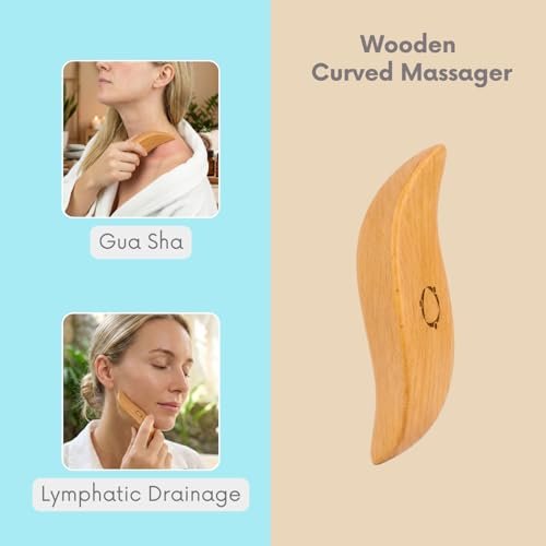 4pcs Dry Brushing Body Brush Set for Lymphatic Drainage - Natural Bristle Dry Skin Brush, Facial Brush, Exfoliating Scrubber, Wood Therapy Massage Tool with Gua Sha, Anti-Cellulite Avelisse