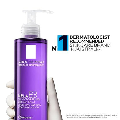 La Roche-Posay Mela B3 Gel Cleanser with Melasyl, Niacinamide & PHA – Anti-Aging Face Wash for Dark Spots, Discoloration & Post-Acne Marks – Oil-Free & Soap-Free – 6.7 Fl Oz Avelisse
