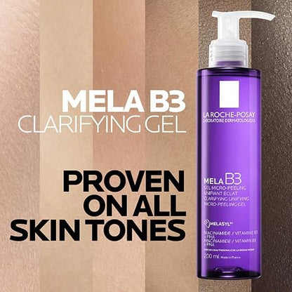 La Roche-Posay Mela B3 Gel Cleanser with Melasyl, Niacinamide & PHA – Anti-Aging Face Wash for Dark Spots, Discoloration & Post-Acne Marks – Oil-Free & Soap-Free – 6.7 Fl Oz Avelisse