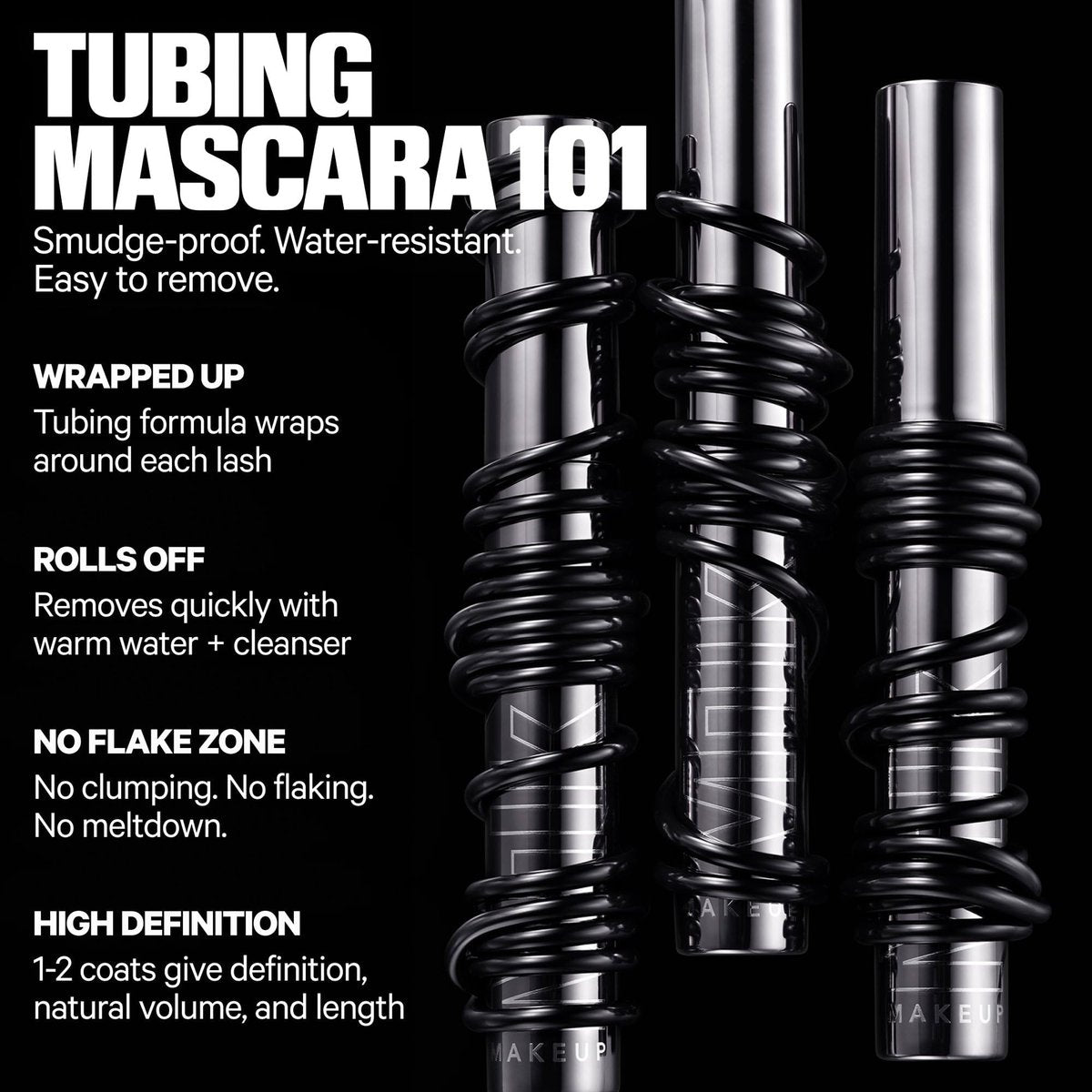 Milk Makeup KUSH High Roll Tubing Mascara – Longwear Mascara for Natural Volume, Length + Definition – Water-Resistant, Smudge-Proof + Flake-Free Up to 24 Hours – 0.3 oz Avelisse