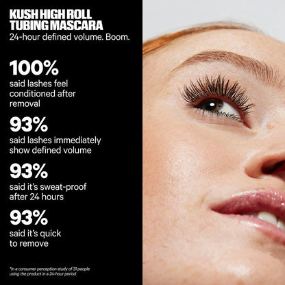 Milk Makeup KUSH High Roll Tubing Mascara – Longwear Mascara for Natural Volume, Length + Definition – Water-Resistant, Smudge-Proof + Flake-Free Up to 24 Hours – 0.3 oz Avelisse