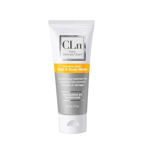 CLn Hair & Scalp Mask Conditioner - Deep Conditioner for Dry, Damaged Hair & Scalp, Paraben-Free & Dye-Free, Eucalyptus Scent, 6 fl. oz. Avelisse