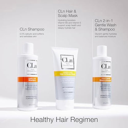 CLn Hair & Scalp Mask Conditioner - Deep Conditioner for Dry, Damaged Hair & Scalp, Paraben-Free & Dye-Free, Eucalyptus Scent, 6 fl. oz. Avelisse