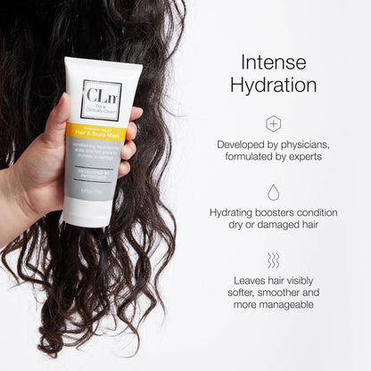 CLn Hair & Scalp Mask Conditioner - Deep Conditioner for Dry, Damaged Hair & Scalp, Paraben-Free & Dye-Free, Eucalyptus Scent, 6 fl. oz. Avelisse