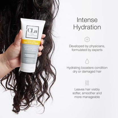 CLn Hair & Scalp Mask Conditioner - Deep Conditioner for Dry, Damaged Hair & Scalp, Paraben-Free & Dye-Free, Eucalyptus Scent, 6 fl. oz. Avelisse