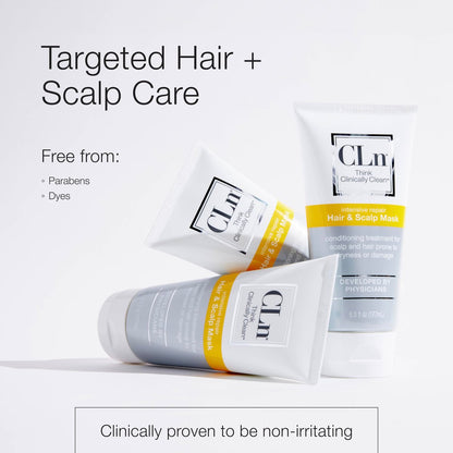CLn Hair & Scalp Mask Conditioner - Deep Conditioner for Dry, Damaged Hair & Scalp, Paraben-Free & Dye-Free, Eucalyptus Scent, 6 fl. oz. Avelisse