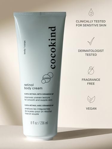 Cocokind Retinol Body Cream – Youthful Body Skin Treatment for All Skin Types, Fragrance Free, Cruelty Free, Vegan, 8 fl oz - görsel 4