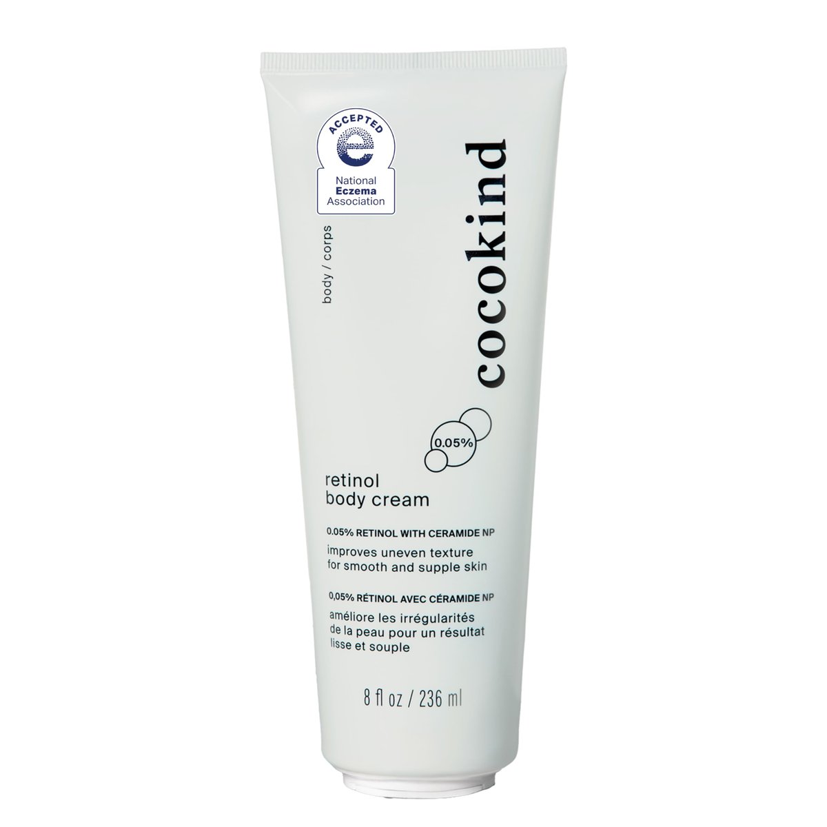 Cocokind Retinol Body Cream – Youthful Body Skin Treatment for All Skin Types, Fragrance Free, Cruelty Free, Vegan, 8 fl oz - görsel 1