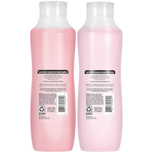 Suave Shampoo & Conditioner Set, Wild Cherry Blossom – Everyday Softening Formulas with Cherry Blossom Extract & Vitamin E, 22.5 Oz Each (2 Piece Set) Avelisse