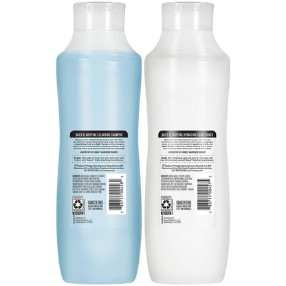 Suave Shampoo & Conditioner Set – Clarifying & Hydrating, Build Up & Residue Removal, 22.5 Oz Each (2 Piece Set) Avelisse