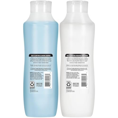 Suave Shampoo & Conditioner Set – Clarifying & Hydrating, Build Up & Residue Removal, 22.5 Oz Each (2 Piece Set) Avelisse