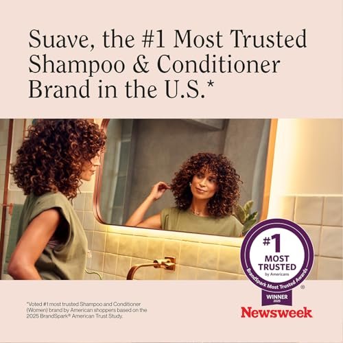 Suave Shampoo & Conditioner Set, Sun-Ripened Strawberry – Everyday Energizing Formulas with Fruit Extract & Vitamin E, 22.5 Oz Each (2 Piece Set) Avelisse