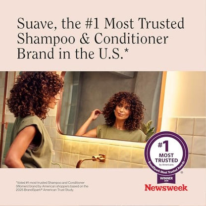 Suave Shampoo & Conditioner Set, Sun-Ripened Strawberry – Everyday Energizing Formulas with Fruit Extract & Vitamin E, 22.5 Oz Each (2 Piece Set) Avelisse