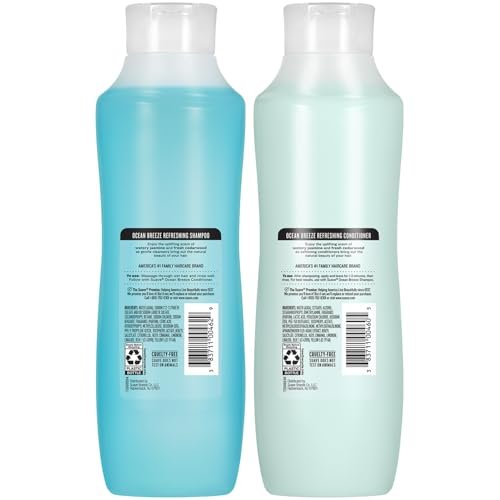 Suave Shampoo & Conditioner Set - Ocean Breeze, 22.5 oz Each (2-Piece Set) with Sea Algae Extract & Vitamin E Avelisse