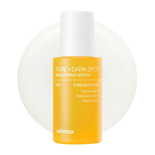 celimax Pore+Dark Spot Brightening Serum 30ml – Gel-like Pore Minimizer with Niacinamide & Tranexamic Acid for Sensitive Skin, Hyperpigmentation & Hydration Avelisse