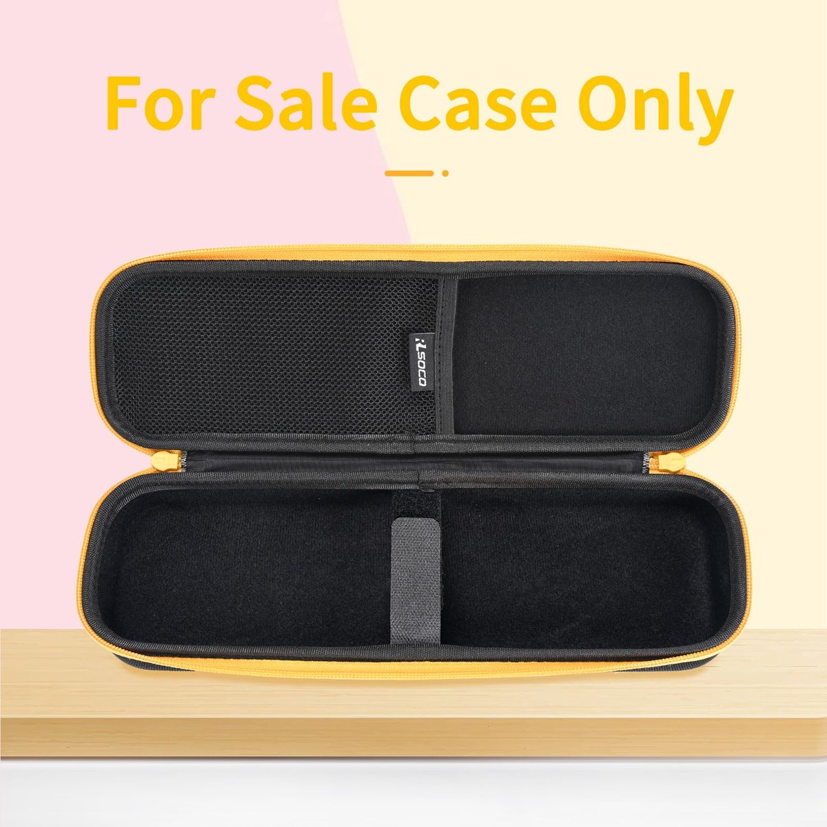 RLSOCO Hard Case for BaBylissPRO Nano Titanium & ghd Platinum+/Original/Gold Flat Iron Hair Straightener | Compact Design with YKK Zipper & Scratch Protection - Black (Case Only) - görsel 3