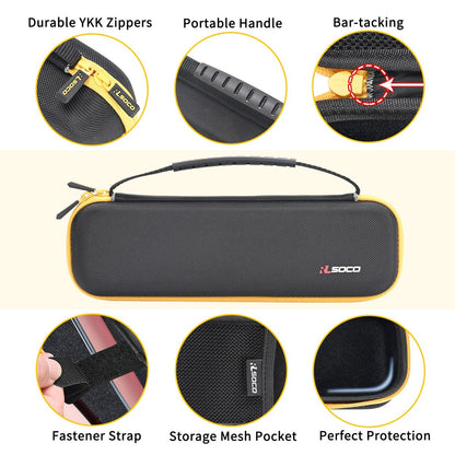 RLSOCO Hard Case for BaBylissPRO Nano Titanium & ghd Platinum+/Original/Gold Flat Iron Hair Straightener | Compact Design with YKK Zipper & Scratch Protection - Black (Case Only)