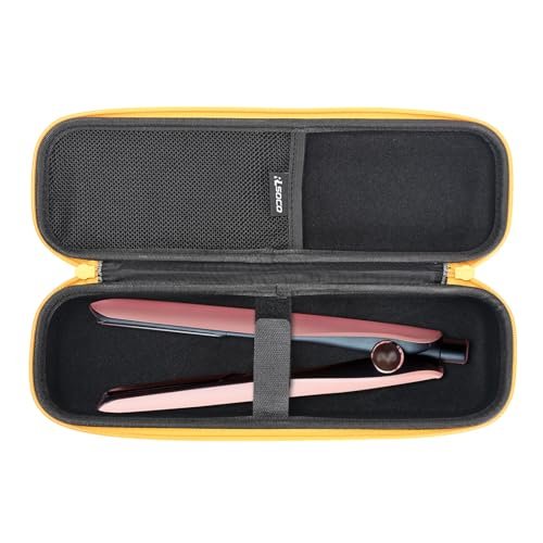 RLSOCO Hard Case for BaBylissPRO Nano Titanium & ghd Platinum+/Original/Gold Flat Iron Hair Straightener | Compact Design with YKK Zipper & Scratch Protection - Black (Case Only) - görsel 2
