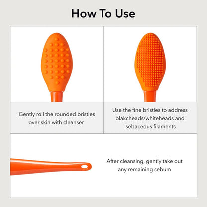 APRILSKIN Pore Cleansing Facial Silicone Brush – Gentle Exfoliation & Deep Pore Cleaning for Blackheads Removal